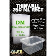 Thinwall 250 ml rectangular / DM 250 ml REC