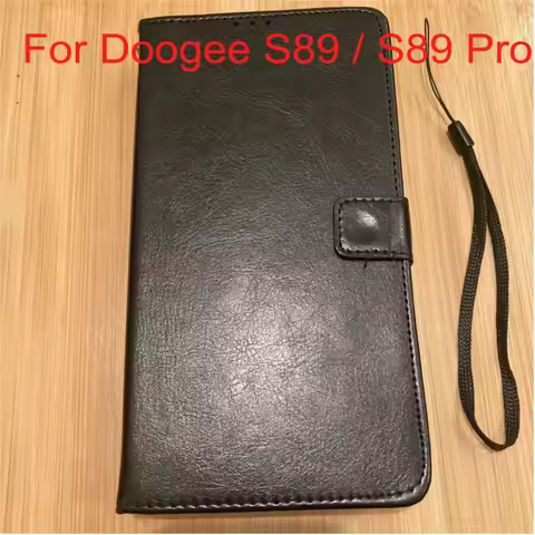PU Leather Flip Case For Doogee S89 Pro Card Holder Silicone Case Wallet Cover For Doogee S89 Pro S8