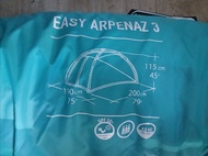 Quechua Easy Arpenaz 3 露營帳篷