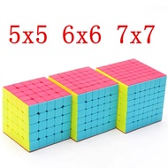 ลูกบาศก์มายากล QiYi 2x2 3x3 4x4 5x5 6x6 7x7 8x8 9x9 ลูกบาศก์มายากลแบบไม่มีสติกเกอร์ ปริศนาลูกบาศก์มื