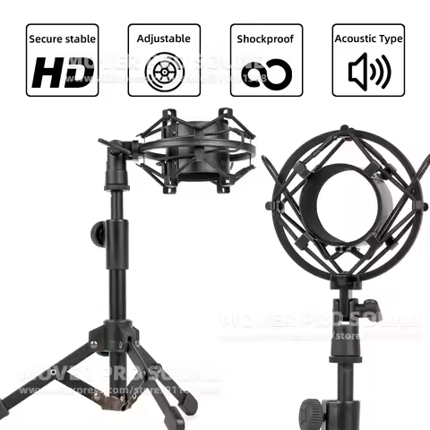 SnapVox Compatible With Neumann U87Ai U 87 U87 Ai Tabletop Microphone Stand Shock Mount Mic Desk Ant