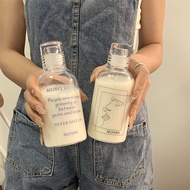 D0603-Glass ins High-Value Large-Capacity Student Drinking Cup 350ml Simple Water Cup Transparent Sc