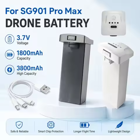 3.7V 1800mAh /3800mAh for SG901 Pro Max Lipo Battery Suitable Backup Battery Accessories Large Capac