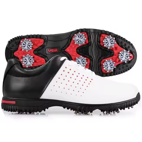 PGM Golf Shoes Waterproof Microfiber Leather Shoes Men's Breathable Shoes Non-slip