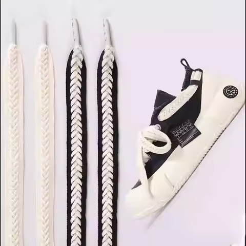 Flat Wheat Ear Shoelaces Mixed Color Shoelace for Sneakers AF1AJ Casual Canvas Classic Shoes Laces S