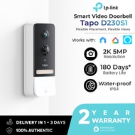 【2 YEAR WARRANTY】TP-Link Tapo Smart Doorbell D230S1 | 2K 5MP Camera | Indoor Chime | Night Mode