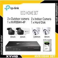 TP-LINK ECO CCTV HOME SET included NVR1004H + VIGI C300HP 4mm & C300HP 6mm + VIGI C400HP 4mm & C400H