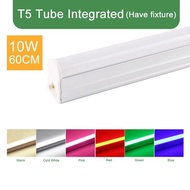 Kaguyahime Color T5 T8 Tube Light Led 220v 30cm 60cm Rgb Fluorescent Tube Led T5 Tube Lighting 10w 20w Integrated Pvc Plastic
