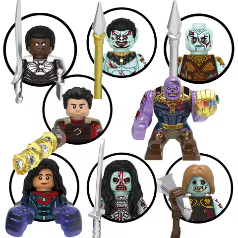 G0187 Building Blocks Mini Model Figures Loki Spiderman Iron Man Venom Captain Hawk Deadpool Armor F