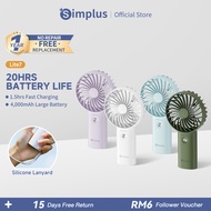 Simplus Small Fan Handheld Mini Electric Portable 160g 3 LevelsType-C Charging 4000mah 15H Max Runti
