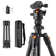 64 inch/163cm Camera Tripod,Lightweight Travel Outdoor DSLR Tripods with 360 Degree Ball Head Load C