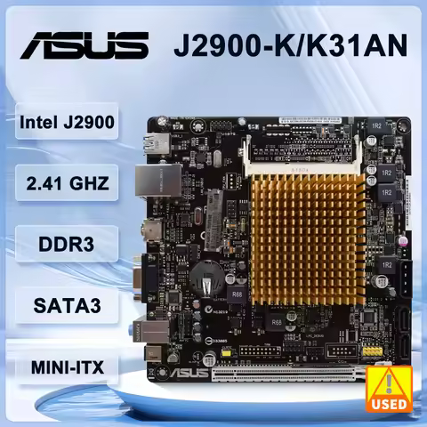 ASUS J2900-K/K31AN J2900 Mini-ITX Motherboard Onboard CPU Support PCIE 2.0 SATA 3.0Gb/s VGA USB 2.0
