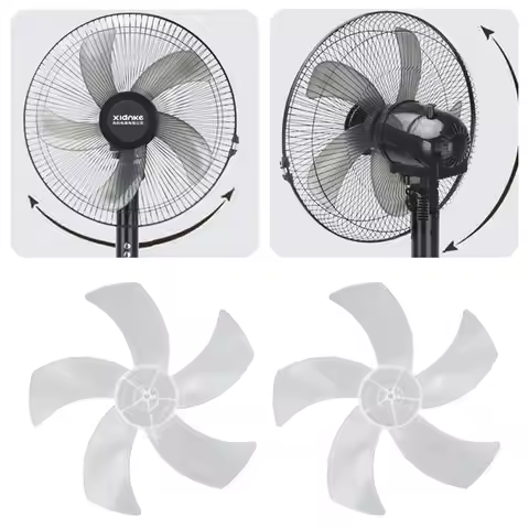 16 Inch Big Wind Fan Blade Household Plastic Five Blades Fan for Pedestal Fan Table Fan Wall Fan
