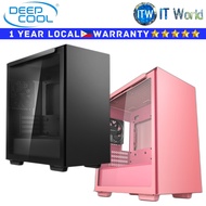 Itw | Deepcool Computer PC Case Macube 110 Tempered Glass (Black | Pink)