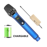 Chargeable Handheld UHF Wireless Microphone ,Microphone System with Mini Receiver for Karaoke Singing Machine, Home KTV Set, Meeting