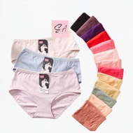 Ladies Panties 2031 Middle Waist Cotton Woman Underwear Size M-XL Seluar Dalam Wanita Spender Peremp