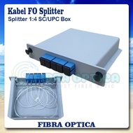 fiber optic passive splitter plc box 1:4 sc upc|ftth spl yuysto 1635wu