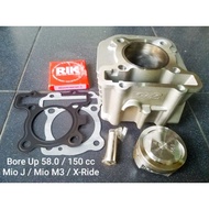 Bore UP KIT BLOCK Mio/NOUVO/FINO karbu & Mio J Size 58mm, Size 58,5mm&57,5mm Mio karbu