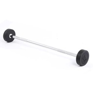 Curved Barbell Rubber Coated Set Weightlifting Gym Barbell Fixed Barbell Straight Barbell Fitness Eq