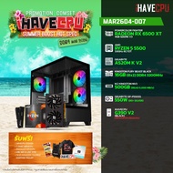 คอมประกอบ (comset) iHAVECPU MAR26D4-007 RYZEN 5 5500/RX 6500 XT 4GB/A520M/16GB DDR4 3200MHz (SKU-260