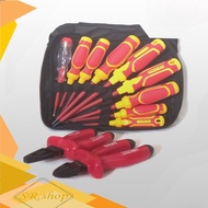 PAKET TANG KOMBINASI OBENG LISTRIK plus minus TESPEN SET minus OBENG SET plus TANG KP