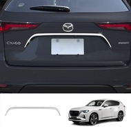 Car Rear trim strip for Mazda CX60 CX-60 2022-2025 Accessories Trunk license plate trim strip