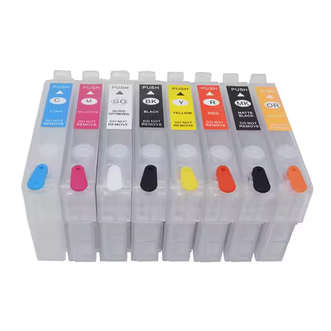 Refillable Ink Cartridge Without Chip For Epson SureColor P400 P405 P407 P408 PX7V2 T3240 -T3249 Pho
