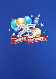 Liif 25th birthday card- blue