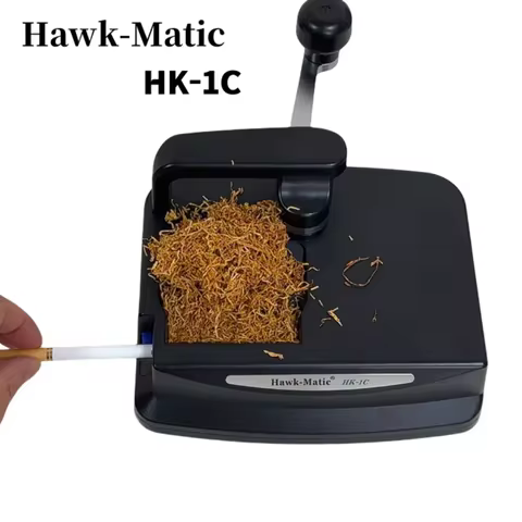 HK1C 5.5/6.5/8mm Tube Cigarette Injector Machine Worm Gear Push Pull Type Tobacco Roller Rolling Mak