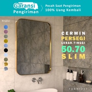 Square Mirror 50x70 cm | Slim Frame