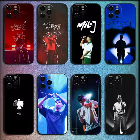 Singer M-Milo J Phone Case For iPhone 16,15,14,13,12,11,Pro,X,XS,Max,XR,Plus,Mini Soft Black Cover