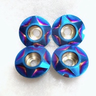 White Iron Titanium-Plated Pedal Plug YAMAHA Car Series smax force Cygnus 3 4