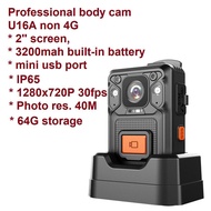 Singapore ready stock, professional body cam camera U16 64G Video resolution 1280x720P 30fps Photo R