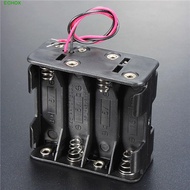 ECHOX Battery Holder Box Outdoor Tool Both Sides 12 Volt 12V with Wire Lead 8 AA Batteries Storage B