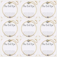 9pcs Evil Eye Bracelet for Women - 18K Gold Plated Multicolored Evil Eye Bracelets Protection Bracel