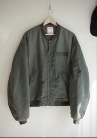 VISVIM THORSON JKT JACKET CRASH FIL MA1 NON RODNEY IRIS 101 SHIRT