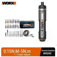 2025 WORX  WX242 4V Electrical Screwdriver Set Smart Cordless Electric Screwdrivers USB Rechargeable