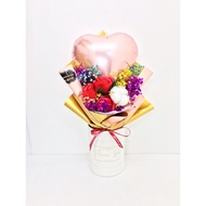 Gypsophila Soap Flower Love Balloon Bouquet