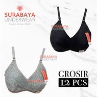 [ 12 PCS ] NON WIRE DAILY SPORT BRA N0N FOAM SZ 34-38