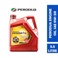 【READY STOCK】PERODUA Fully Synthetic Engine Oil SAE 0W20 3.5L For Perodua Myvi Lagi Best/ Myvi Old/ 