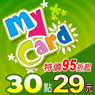 SOFTWORLD 智冠科技 MyCard 30點 點數卡 (95折起) -數位下載版