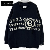 MM6 x Maison Margiela SH2HL0015 M13074 Crush-processed Knit Sweater, Size S [Used]