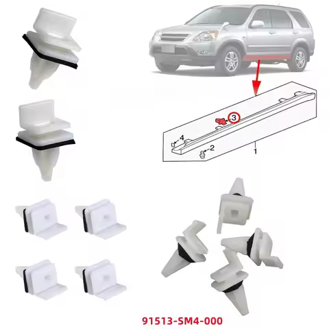 10-50PCS Side Skirt Sill Seal Panel Mounting Trim Clips Moulding Clip For Honda Acura 91513-SM4-000 