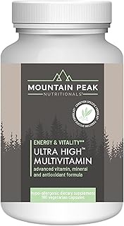 Mountain Peak Nutritionals Ultra High Multivitamin - Hypoallergenic Dietary Supplement w/ Complete V