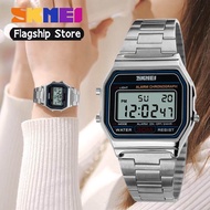 SKMEI Women Fashion Watches Waterproof Stainless Steel Backlight Alarm Ladies Digital Casual Wrist Watch For Women 1123