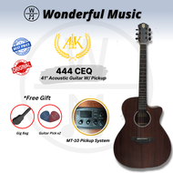 AK 444 CEQ 41" Acoustic Guitar Rosewood FB Mahogany