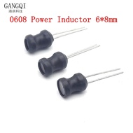 10Pcs DIP Power Inductor 6*8mm 2.2UH 4.7UH 10uH 22uH 100uH 150uh 220uH 330uH 470uH 1MH 2.2MH 4.7MH 1