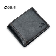 Shigetsu HONJO Leather Folding Wallet with Attached Flip Pocket for Men bifold minimalist card card