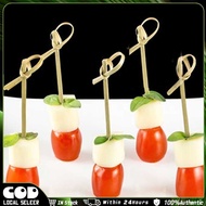 100pcs Bamboo Knot Skewers BBQ/burger Stick Bamboo Knot Skewer Stick Sandwich Fork Stick for Cocktai