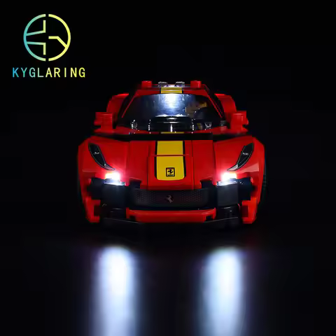 Kyglaring led Light kit For LEGO 76914 Speed Champions Ferrari 812 blocks car (only light kit includ